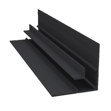 Light Trim 5/16in Panel Inside Corner V005 | Shadow Collection-Bright Silver (Light Trim)