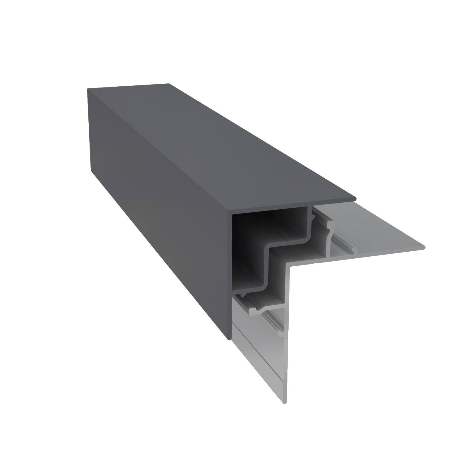 Light Trim 5/16in Panel 2-Piece Outside Corner C994 | Shadow Collection-Night Gray 49 (JH)