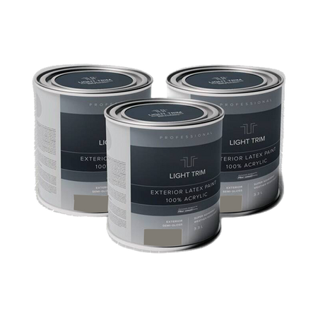 Light Trim Semi Gloss Exterior Latex Paint-875 mL-Aged Pewter 54 (JH)