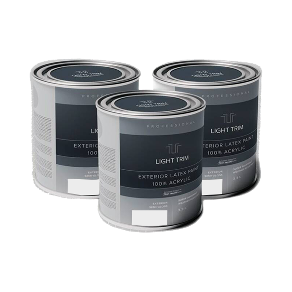 Light Trim Semi Gloss Exterior Latex Paint-875 mL-Arctic White 67 (JH)