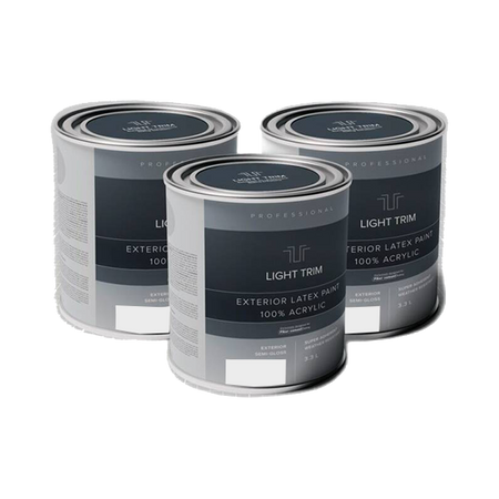 Light Trim Semi Gloss Exterior Latex Paint-875 mL-Arctic White 67 (JH)