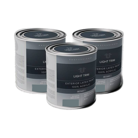Light Trim Semi Gloss Exterior Latex Paint-875 mL-Boothbay Blue 85 (JH)