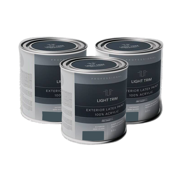 Light Trim Semi Gloss Exterior Latex Paint-875 mL-Evening Blue 86 (JH)