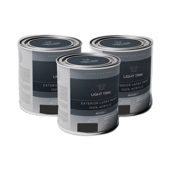 Light Trim Semi Gloss Exterior Latex Paint-875 mL-Iron Gray 92 (JH)