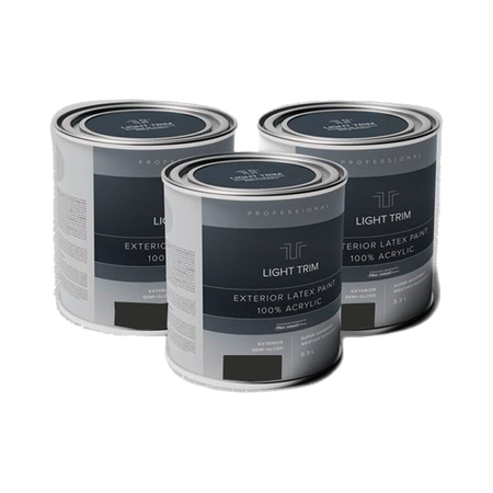 Light Trim Semi Gloss Exterior Latex Paint-875 mL-Iron Gray 92 (JH)