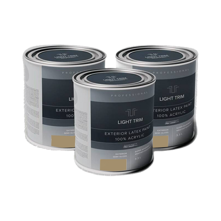 Light Trim Semi Gloss Exterior Latex Paint-875 mL-Khaki Brown 71 (JH)