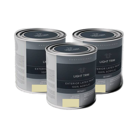 Light Trim Semi Gloss Exterior Latex Paint-875 mL-Navajo Beige 72 (JH)