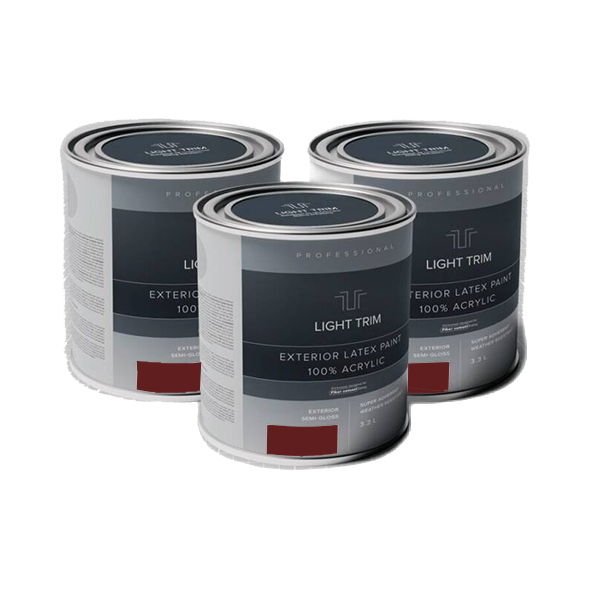 Light Trim Semi Gloss Exterior Latex Paint-875 mL-Countrylane Red 90 (JH)