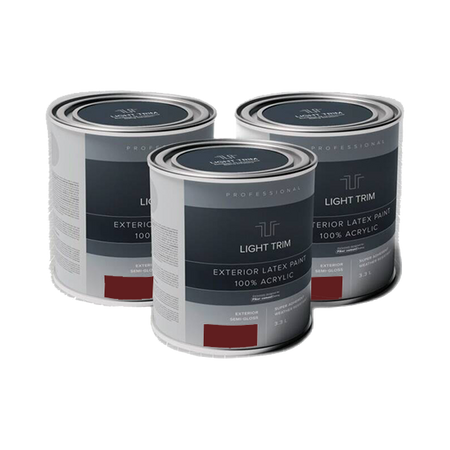 Light Trim Semi Gloss Exterior Latex Paint-875 mL-Countrylane Red 90 (JH)