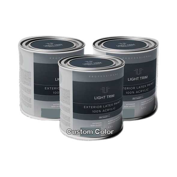 Light Trim Semi Gloss Exterior Latex Paint-875 mL-Custom Color