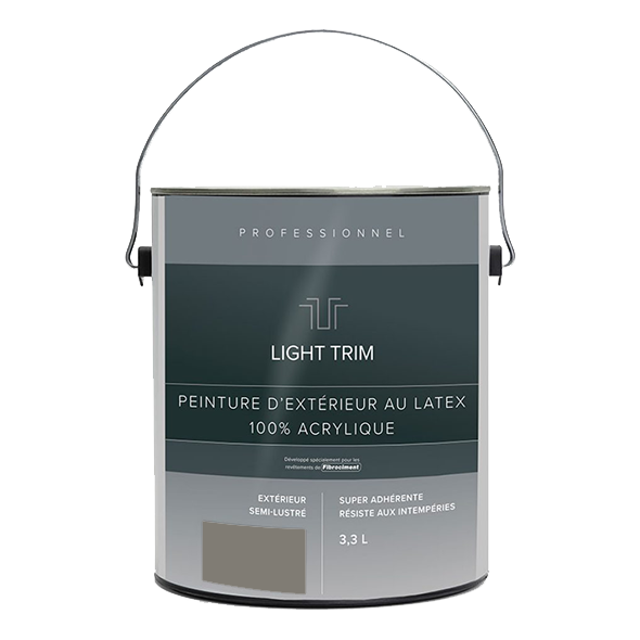 Light Trim Semi Gloss Exterior Latex Paint-3.3 Littre-Aged Pewter 54 (JH)