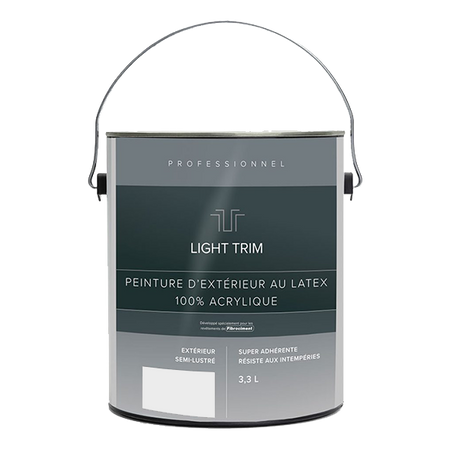 Light Trim Semi Gloss Exterior Latex Paint-3.3 Littre-Arctic White 67 (JH)