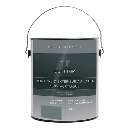 Light Trim Semi Gloss Exterior Latex Paint-3.3 Littre-Boothbay Blue 85 (JH)