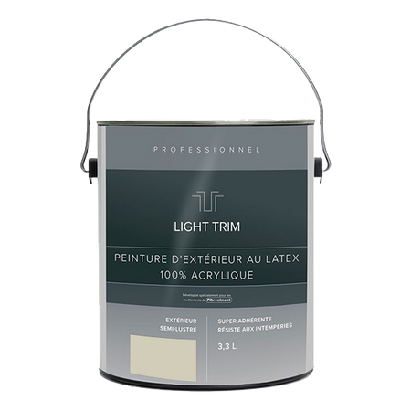 Light Trim Semi Gloss Exterior Latex Paint-3.3 Littre-Cobble Stone 75 (JH)