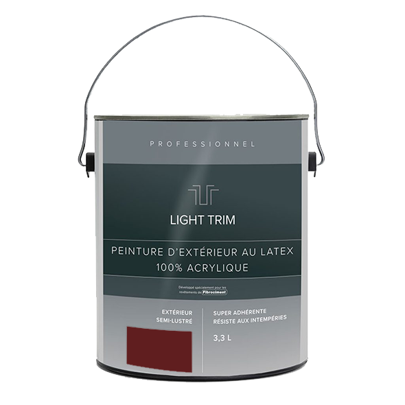 Light Trim Semi Gloss Exterior Latex Paint-3.3 Littre-Countrylane Red 90 (JH)