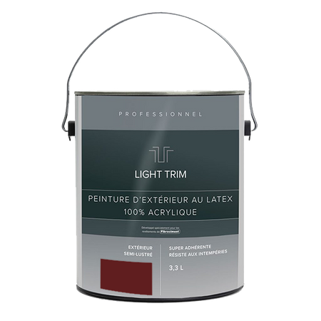 Light Trim Semi Gloss Exterior Latex Paint-3.3 Littre-Countrylane Red 90 (JH)
