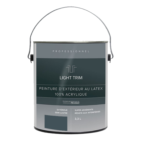 Light Trim Semi Gloss Exterior Latex Paint-3.3 Littre-Evening Blue 86 (JH)