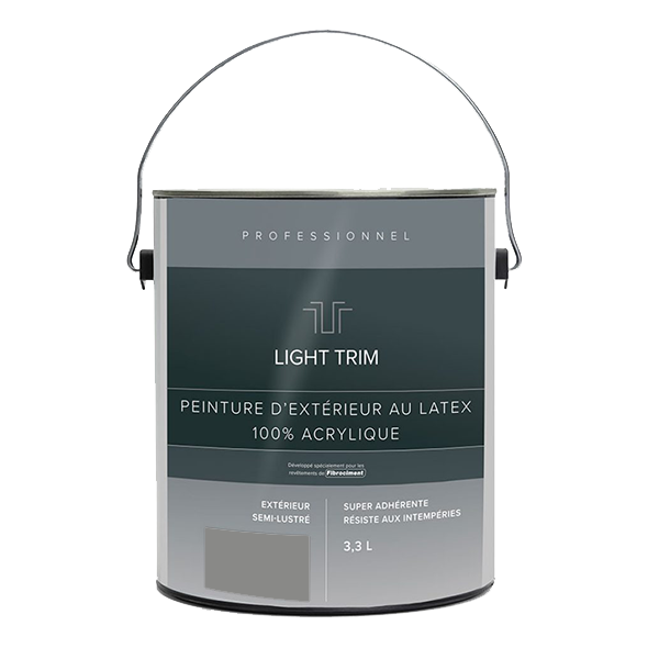 Light Trim Semi Gloss Exterior Latex Paint-3.3 Littre-Gray Slate 51 (JH)