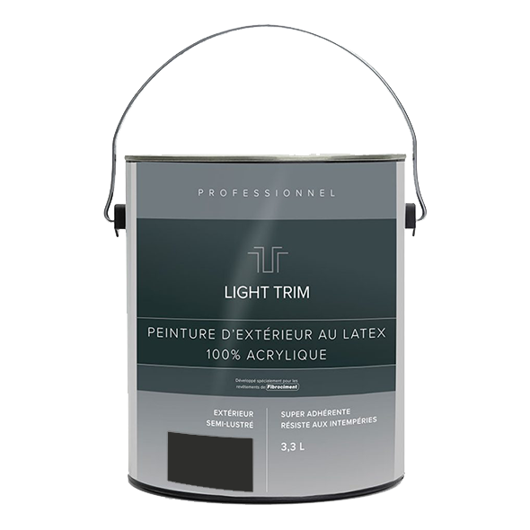 Light Trim Semi Gloss Exterior Latex Paint-3.3 Littre-Iron Gray 92 (JH)
