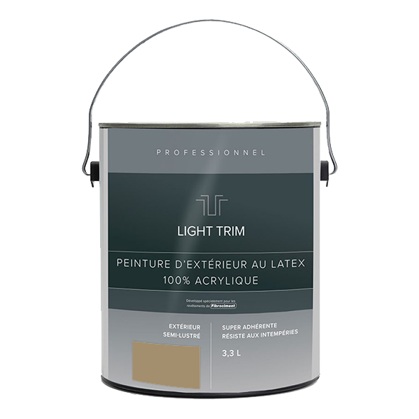 Light Trim Semi Gloss Exterior Latex Paint-3.3 Littre-Khaki Brown 71 (JH)