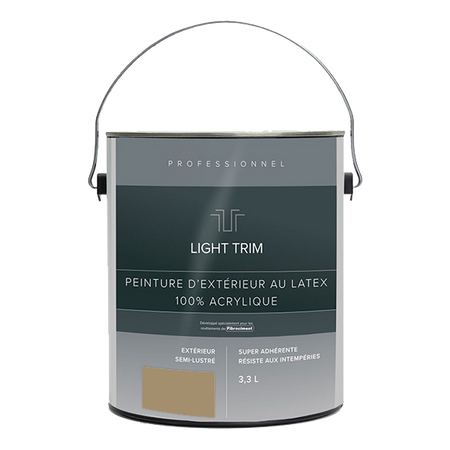Light Trim Semi Gloss Exterior Latex Paint-3.3 Littre-Khaki Brown 71 (JH)