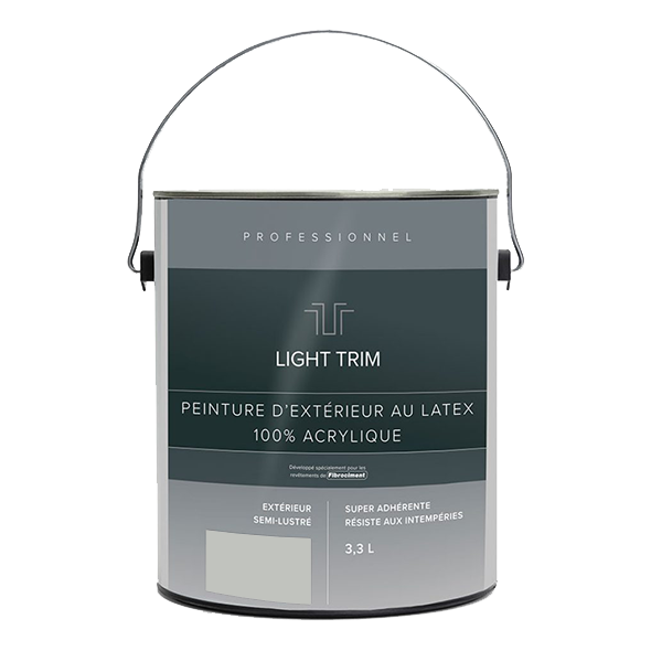 Light Trim Semi Gloss Exterior Latex Paint-3.3 Littre-Light Mist 84 (JH)