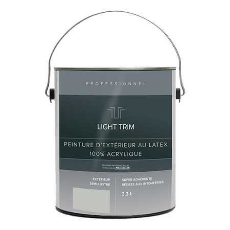 Light Trim Semi Gloss Exterior Latex Paint-3.3 Littre-Light Mist 84 (JH)