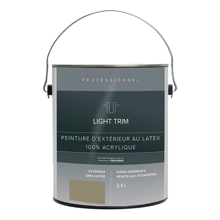 Light Trim Semi Gloss Exterior Latex Paint-3.3 Littre-Monterey Taupe 76 (JH)