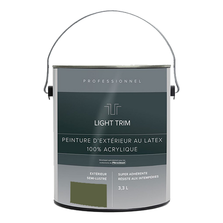 Light Trim Semi Gloss Exterior Latex Paint-3.3 Littre-Mountain Sage 80 (JH)