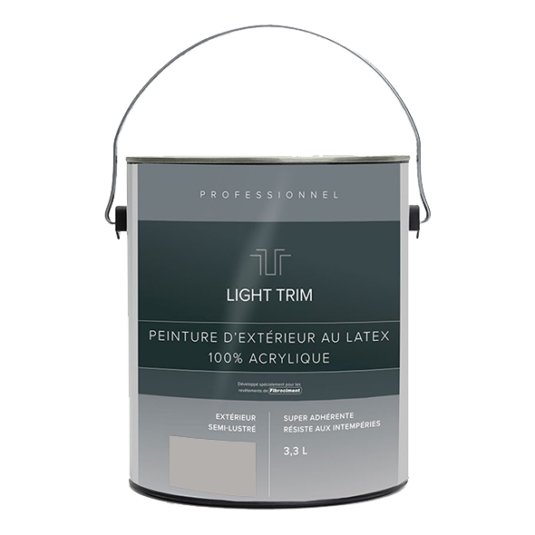 Light Trim Semi Gloss Exterior Latex Paint-3.3 Littre-Pearl Gray 48 (JH)