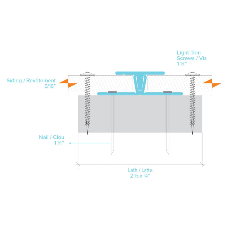 Light Trim 5/16in Panel 2-piece Vertical Trim V199 | Bold Collection-Bright Silver (Light Trim)
