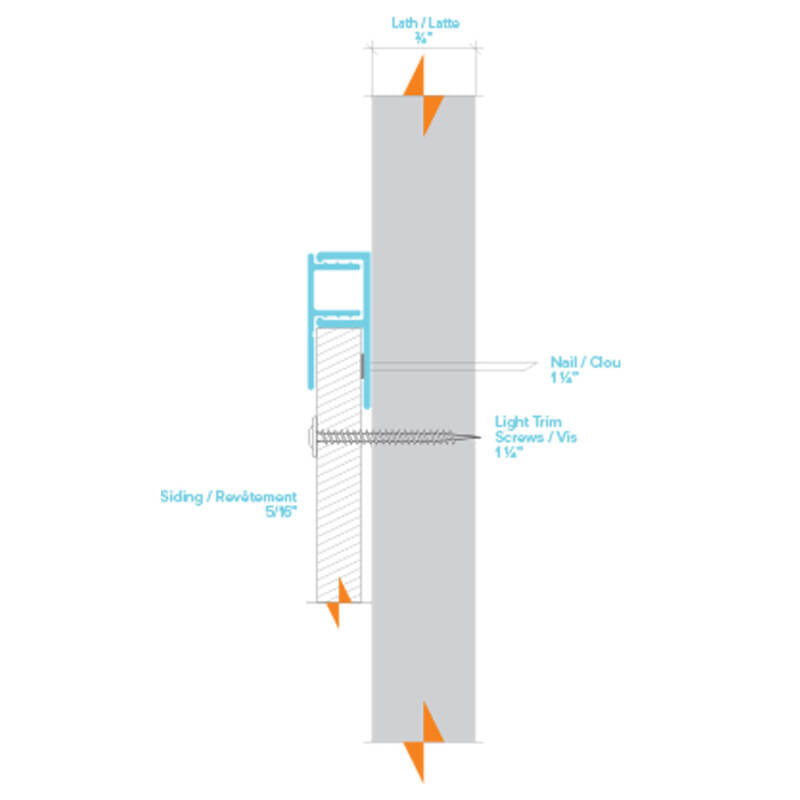 Light Trim 5/16in Panel Universal J Trim J109 | Bold Collection-Bright Silver (Light Trim)