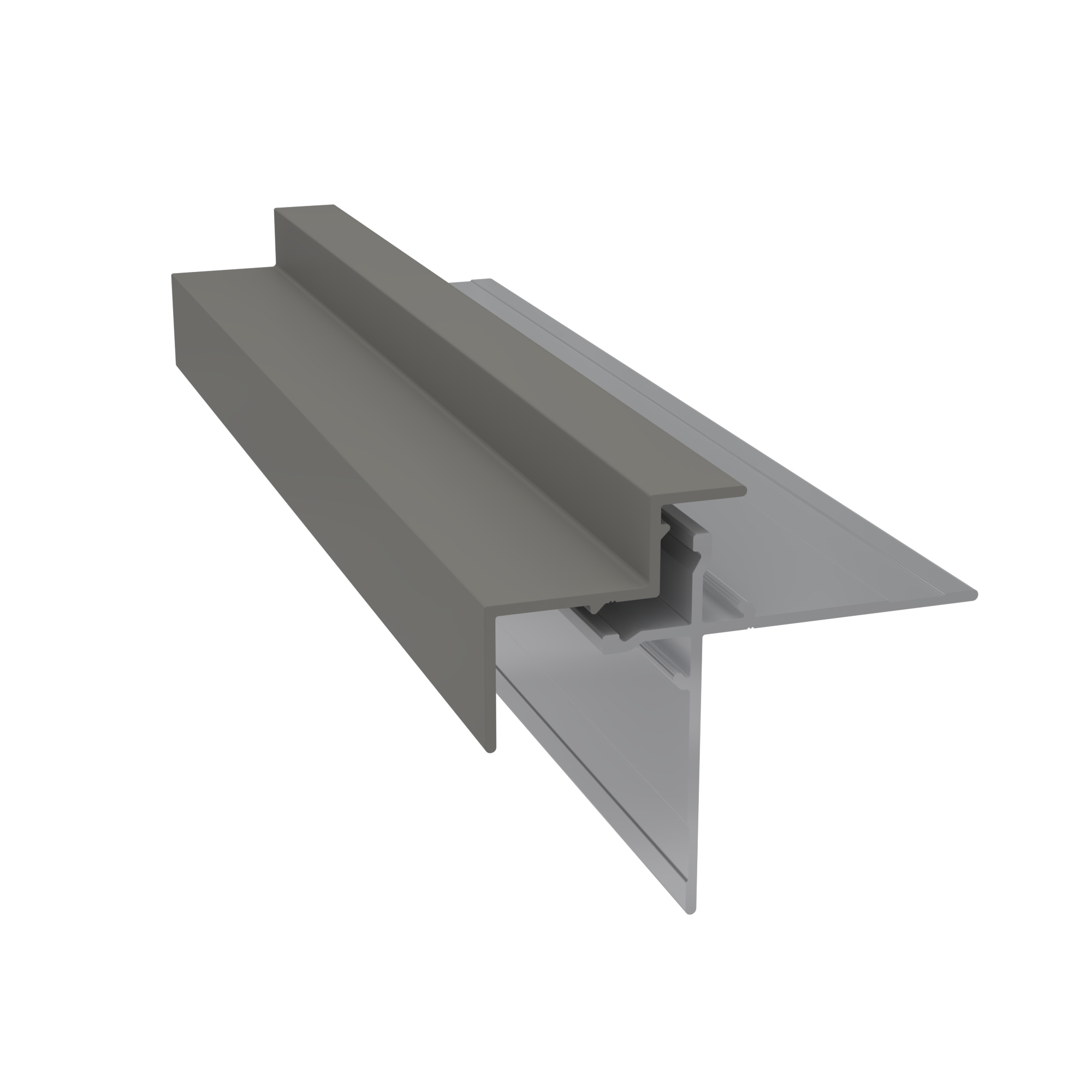 Light Trim 5/16in Panel & 3/4 lap 2-piece Outside Corner C924XL | Shadow XL Collection-Aged Pewter 54 (JH)