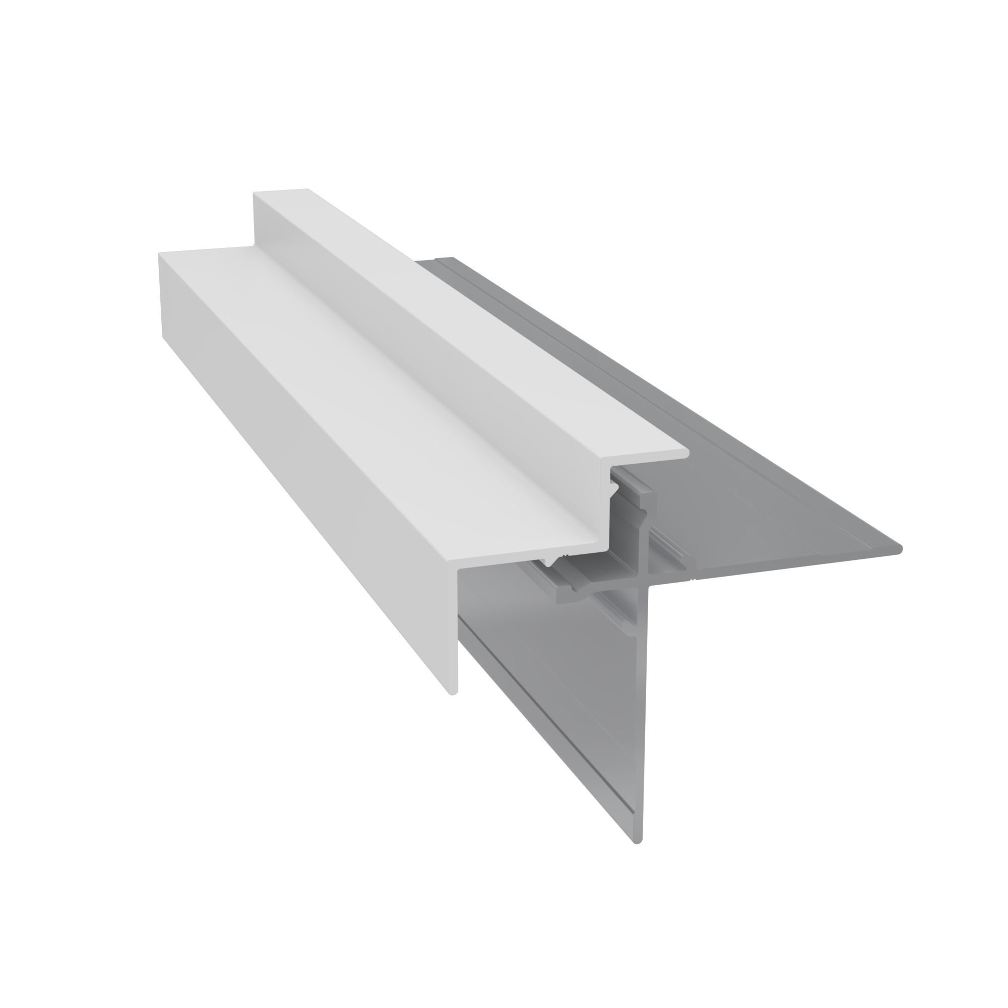 Light Trim 5/16in Panel & 3/4 lap 2-piece Outside Corner C924XL | Shadow XL Collection-Arctic White 67 (JH)