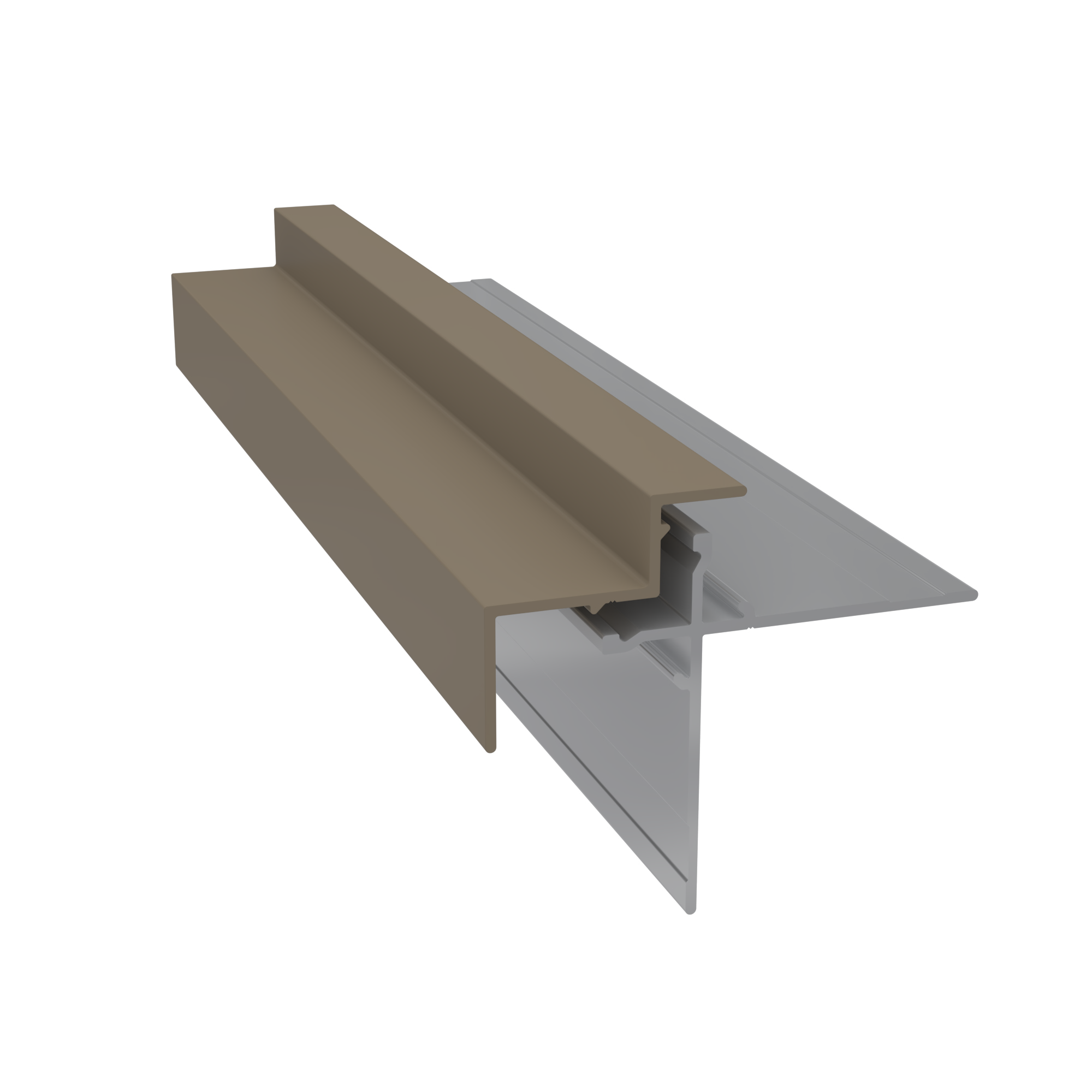 Light Trim 5/16in Panel & 3/4 lap 2-piece Outside Corner C924XL | Shadow XL Collection-Khaki Brown 71 (JH)