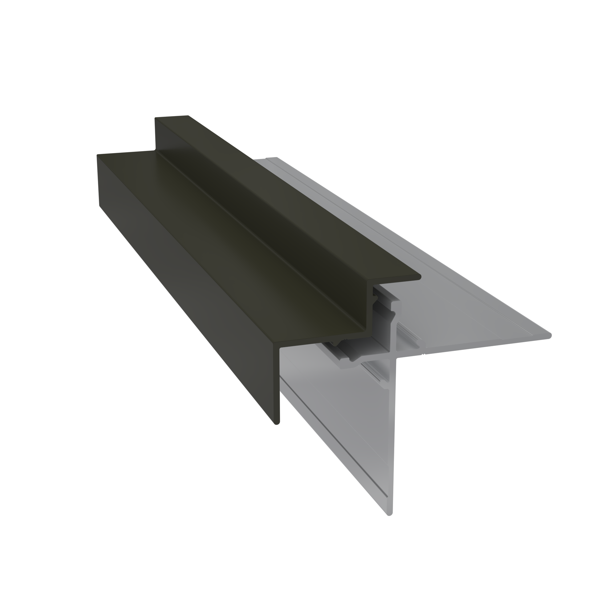 Light Trim 5/16in Panel & 3/4 lap 2-piece Outside Corner C924XL | Shadow XL Collection-Midnight Black 95 (JH)