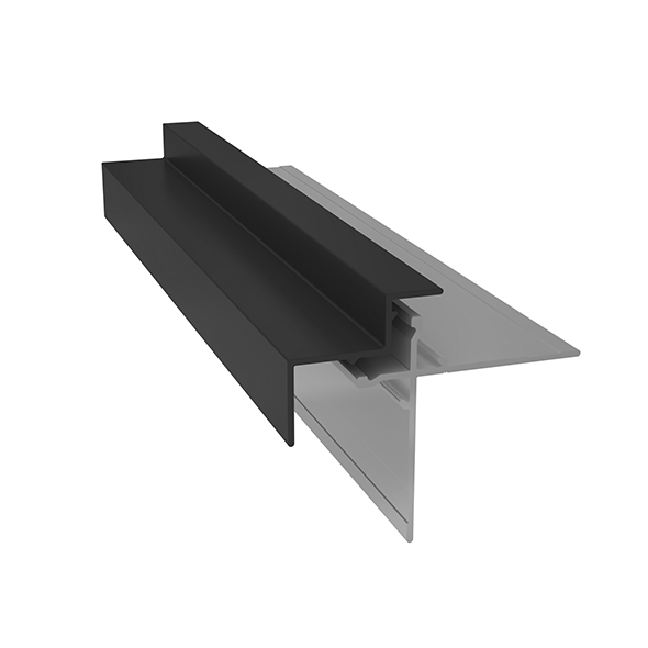 Light Trim 5/16in Panel & 3/4 lap 2-piece Outside Corner C924XL | Shadow XL Collection-Bright Silver (Light Trim)