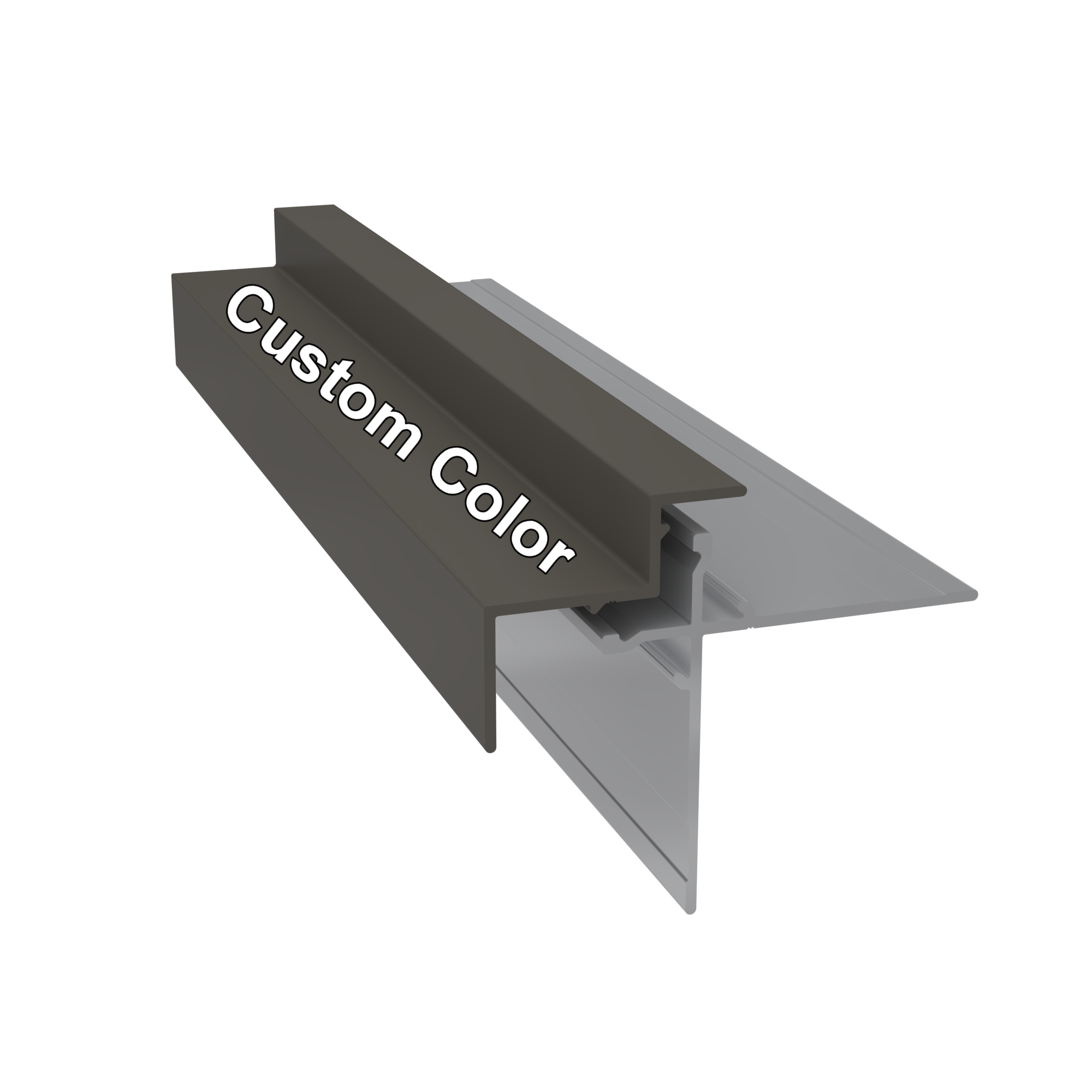 Light Trim 5/16in Panel & 3/4 lap 2-piece Outside Corner C924XL | Shadow XL Collection-Custom Color