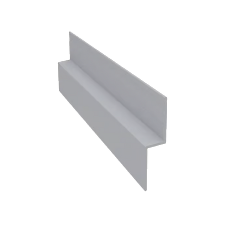 Light Trim 5/16in Panel Horizontal Trim H100 | Bold Collection-White
