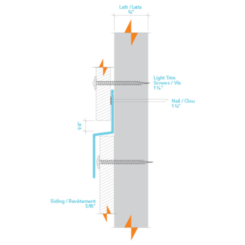 Light Trim 5/16in Panel Horizontal Trim H100 | Bold Collection-Black