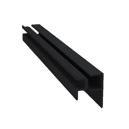 Light Trim 5/16in Panel 2-piece Universal J Trim J002 | Shadow Collection-Bright Silver (Light Trim)