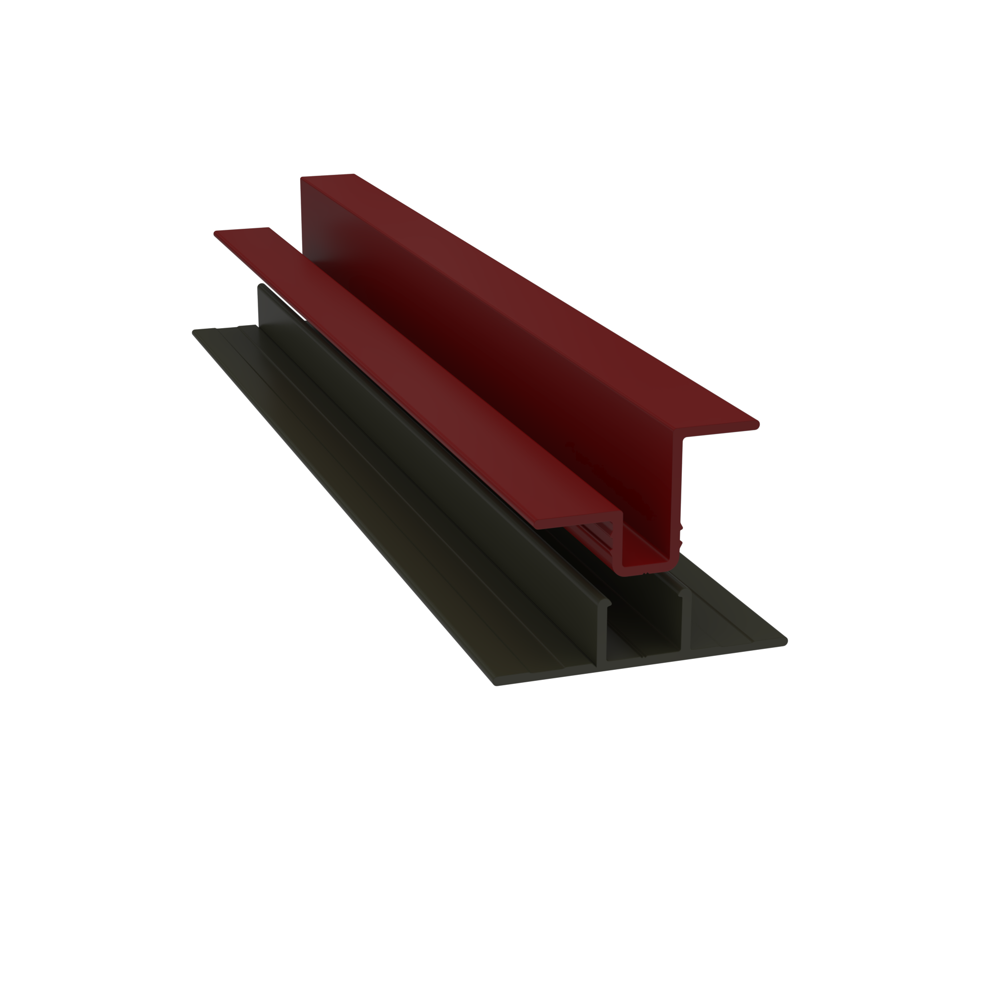 Light Trim 5/16in Panel & 3/4 lap 2-piece Vertical Clip V920XL | Shadow XL Collection-Countrylane Red 90 (JH)