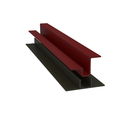 Light Trim 5/16in Panel & 3/4 lap 2-piece Vertical Clip V920XL | Shadow XL Collection-Countrylane Red 90 (JH)