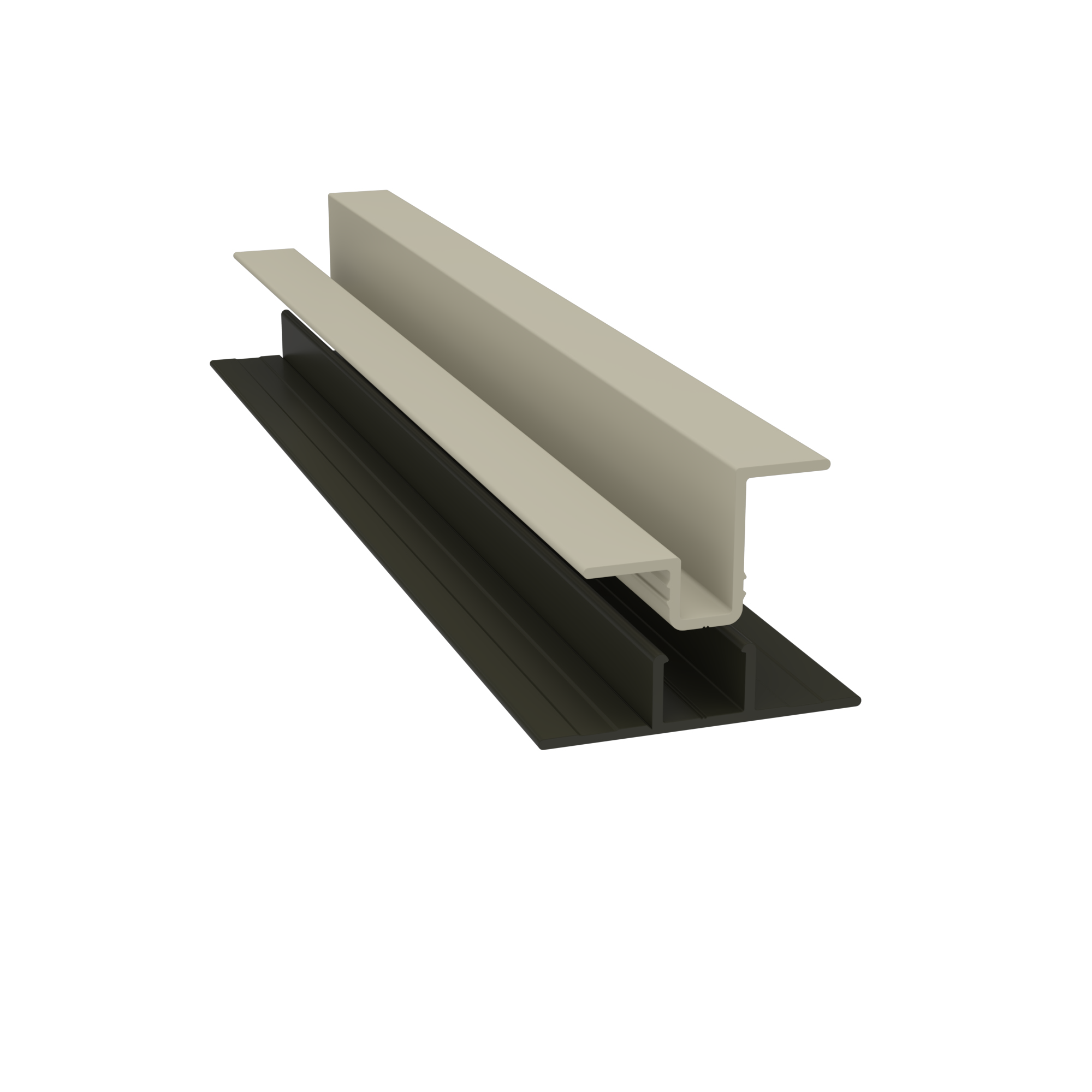 Light Trim 5/16in Panel & 3/4 lap 2-piece Vertical Clip V920XL | Shadow XL Collection-Navajo Beige 72 (JH)