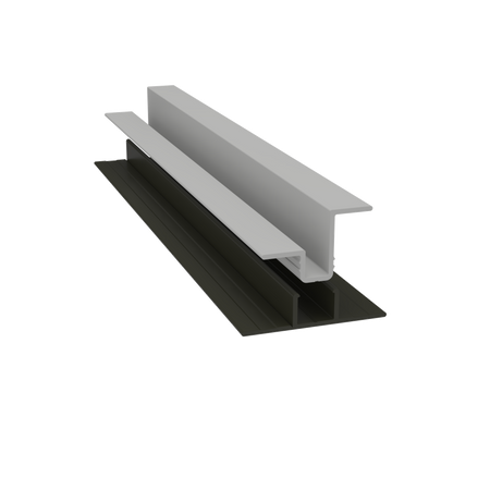 Light Trim 5/16in Panel & 3/4 lap 2-piece Vertical Clip V920XL | Shadow XL Collection-Pearl Gray 48 (JH)