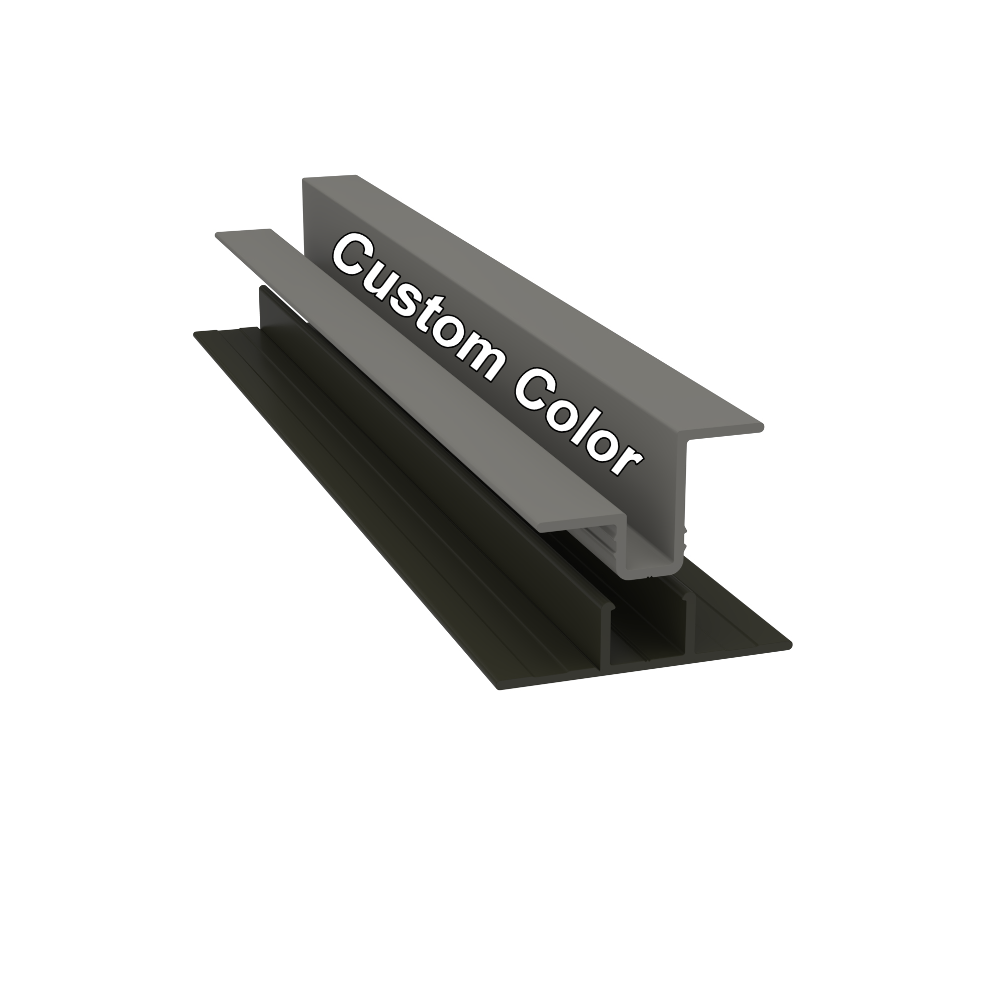 Light Trim 5/16in Panel & 3/4 lap 2-piece Vertical Clip V920XL | Shadow XL Collection-Custom Color