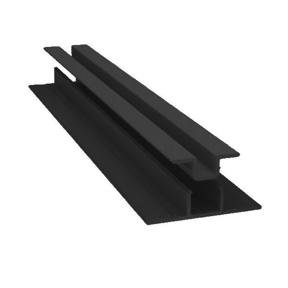 Light Trim 5/16in Panel 2-piece Vertical Trim V099 | Shadow Collection-Bright Silver (Light Trim)