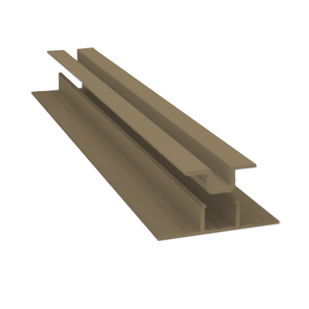 Light Trim 5/16in Panel 2-piece Vertical Trim V099 | Shadow Collection-Khaki Brown 71 (JH)