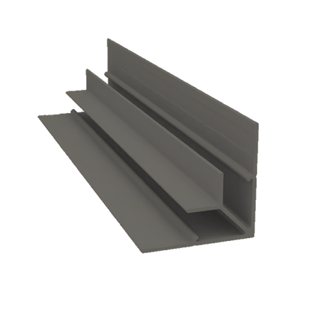 Light Trim 5/16in Panel Inside Corner V005XL | Shadow XL Collection-Aged Pewter 54 (JH)