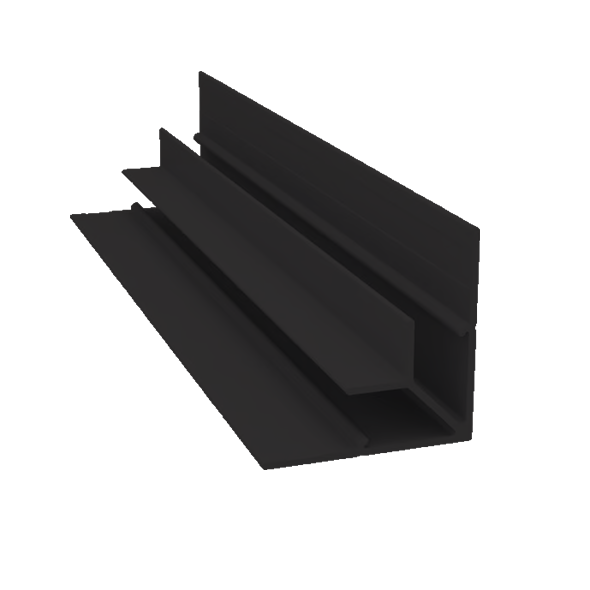 Light Trim 5/16in Panel Inside Corner V005XL | Shadow XL Collection-Midnight Black 95 (JH)